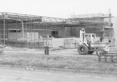 Photograph, New market - View from Charters St. of unloading bay at 'Target'. Ringwood 1982