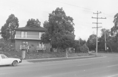 Photograph, South east corner of Mines Road and Maroondah Highway, Ringwood. 1981