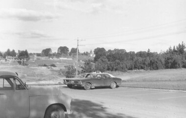 Photograph, Looking from parking area in front of Parkwood High School towards Wonga Road over new subdivision, North Ringwood, 1981