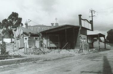 Photograph, Updating old Blood Bros. store, Ringwood. 1981