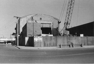 Photograph, Old Town Hall being demolished (Rear View). Ringwood 1971