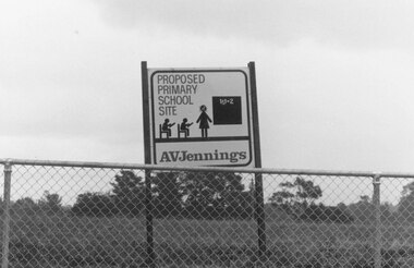Photograph, Proposed primary school site. Ringwood, 1982