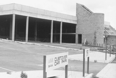Photograph, Rear of building at no.85 Maroondah Highway, Ringwood. Later Honda. 1981
