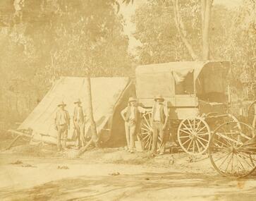 Photograph, Road making in Ringwood (very old)  (undated)