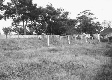Photograph, Land and Post Fence - to be identified. Ringwood 1963 (Eastland Litigation Photo)