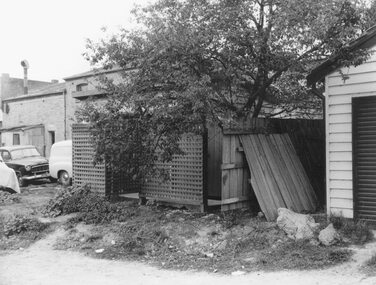 Photograph, Edwin G. Adamson A.R.P.S, Toilets in Civic Place, Ringwood, used by occupiers of 'The Block''. 1963 (Eastland Litigation Photo)