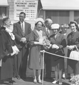 Photograph, Opening Heathmont Infant Welfare Centre 1960