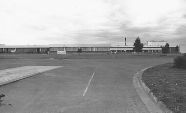 Photograph, Cadbury factory, Canterbury Road, Ringwood ,1973, 'Church Paddock'