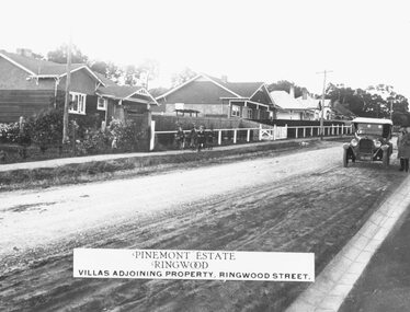 Photograph, Looking north along Ringwood Street, taken mid 1930s