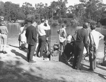 Photograph, Model boats on Ringwood Lake - 1973