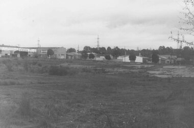 Photograph, Old W T & HCO site looking to New and Seymour Streets, Ringwood 1980