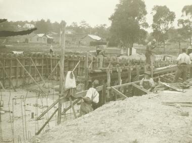 Photograph, Ringwood baths under construction, 1934