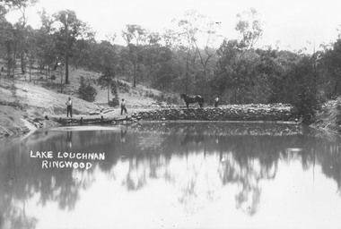 Photograph, Lake Loughnan Ringwood. c1920's