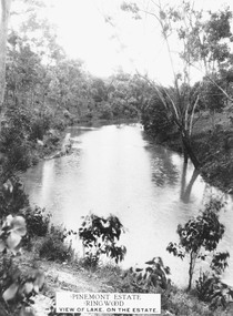 Photograph, Pinemont Estate, Ringwood.  View of lake on the estate. c1926