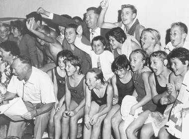 Photograph, Ringwood Swimming Club- Life saving competition winners at Richmond baths 1955-56