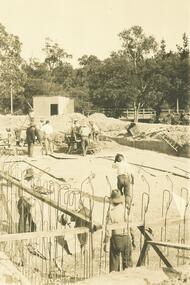 Photograph, Excavation, Ringwood baths  1934