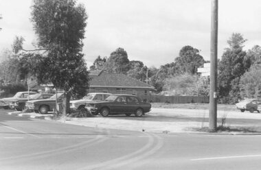 Photograph, Car park at corner of Dickson Cres. and Warrandyte Road, North Ringwood (undated)