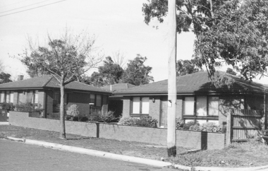 Photograph, View of Units at 49-41 Bond Street Ringwood - 1981