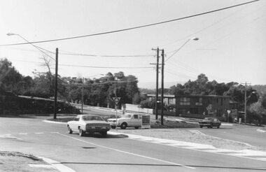 Photograph, View across Oban-Wonga Road roundabout 1981