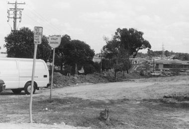 Photograph, Work on Staley Gardens, looking west 1982