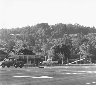 Photograph, Eastland Car Park.  Early planting of trees  (undated)