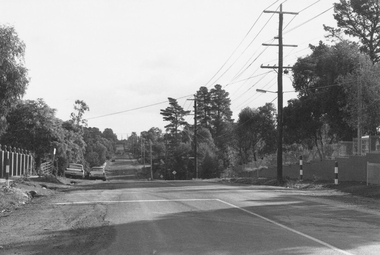 Photograph, Oban Road Nth Ringwood, looking west from State School 1981