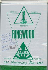 Archive - Carton, Ringwood Apex Club Banner, Magazines, Miscellaneous Documents 1966-1986