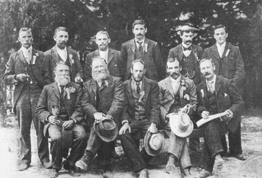 Photograph, Officials Ringwood Agricultural Show, 1902, 1902