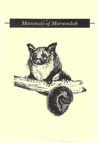 Booklet, Mammals of Maroondah