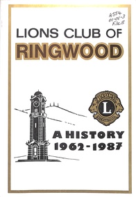 Book, Lions Club  of Ringwood, 1987
