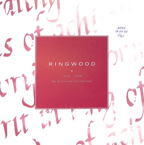 Book, Ringwood 1924-1994 An Historical perspective, 1994