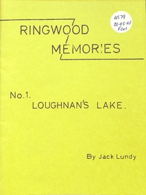 Booklet, Ringwood Memories