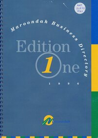 Book, Maroondah Business Directory Edition One - 1996, 1996
