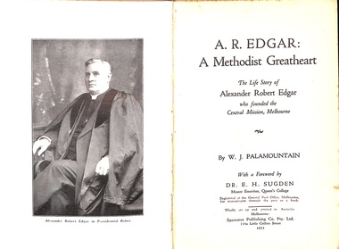 Book, A.R. Edgar: A Methodist Greatheart
