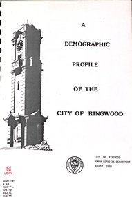 Book, Demographic Profile of the City of Ringwood 1989, 1989
