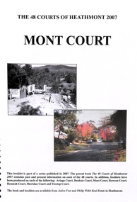 Book, The 48 Courts of Heathmont - Mont Court, 2007