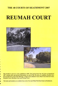Book, The 48 Courts of Heathmont - Reumah Court, 2007