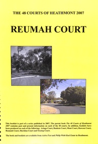 Book, The 48 Courts of Heathmont - Reumah Court, 2007