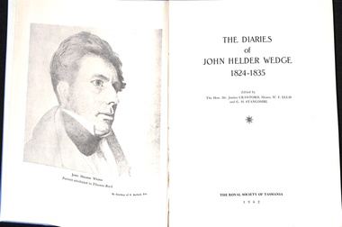 Book, The Diaries of John Helder Wedge