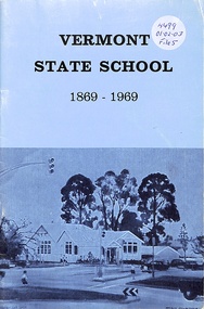 Book, Vermont State School - History from 1869 to 1969