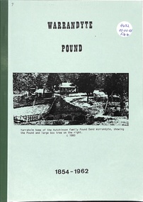 Book, Warrandyte Pound, 1962