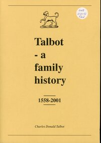 Book, Talbot - a Family History 1558-2001