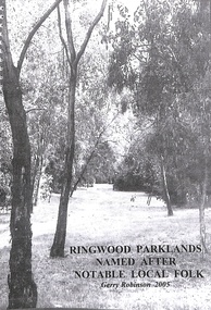 Book, Ringwood Parklands, 2005