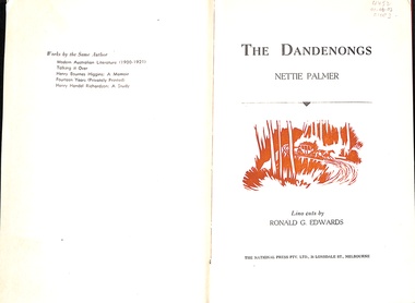 Book, The Dandenongs, 1953