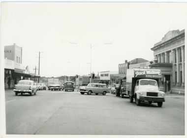 Photograph, Maroondah Highway outside Town Hall
