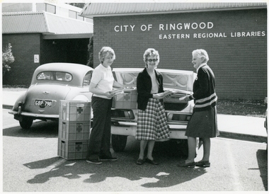Photograph, Richard Steward, Ringwood Studios, Red Cross Ladies at Ringwood Library, c.1970