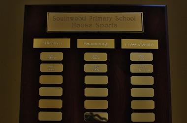 Plaque, Southwood Primary School House Sports