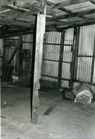 Photograph-B&W, Hill's Dairy, Canterbury Road, Ringwood 1989-Barn interior, 6/07/1989