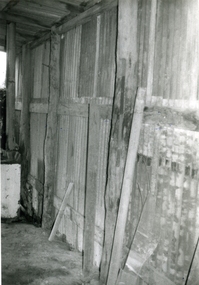 Photograph-B&W, Hill's Dairy, Canterbury Road, Ringwood 1989-Barn interior, 6/07/1989
