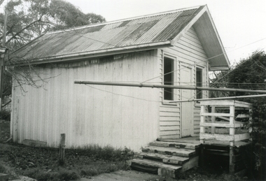 Photograph-B&W, Hill's Dairy, Canterbury Road, Ringwood 1989-The old Dairy Southern Entry, 6/07/1989